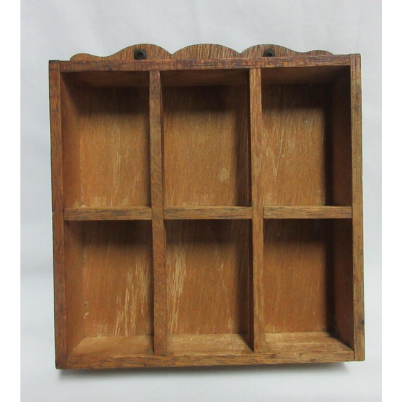 Vintage Spice Rack Ceramic Rooster 6 Jar Set Wood Wall Japan 1950s 7.5" x 7" - Picture 7 of 14